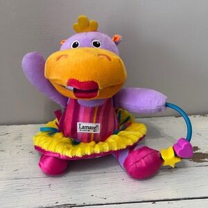 Tomy Lulu Lamaze Hippo Soft Plush Toy Ballerina Dress Rattle Teether 0 24m